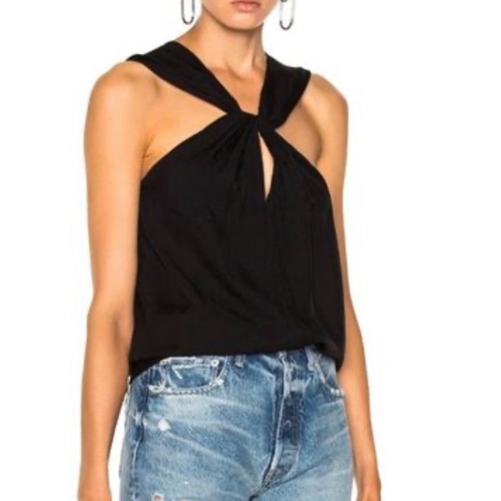 Rag & Bone Collins Top
Keyhole Twist Crop Black, XS